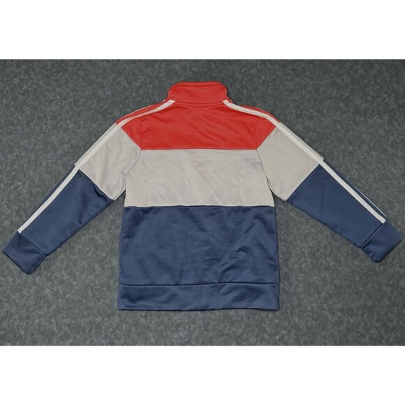 Adidas Tricolor 3 Stripes Fleece Track Jacket - Size 4T - Great condition - Picture 3 of 5